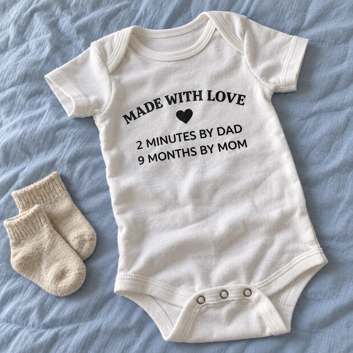 Made with Love Baby Onesie