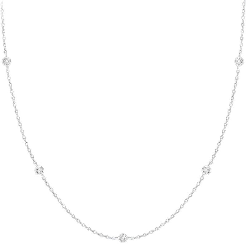 Minimalist Five Crystal Choker
