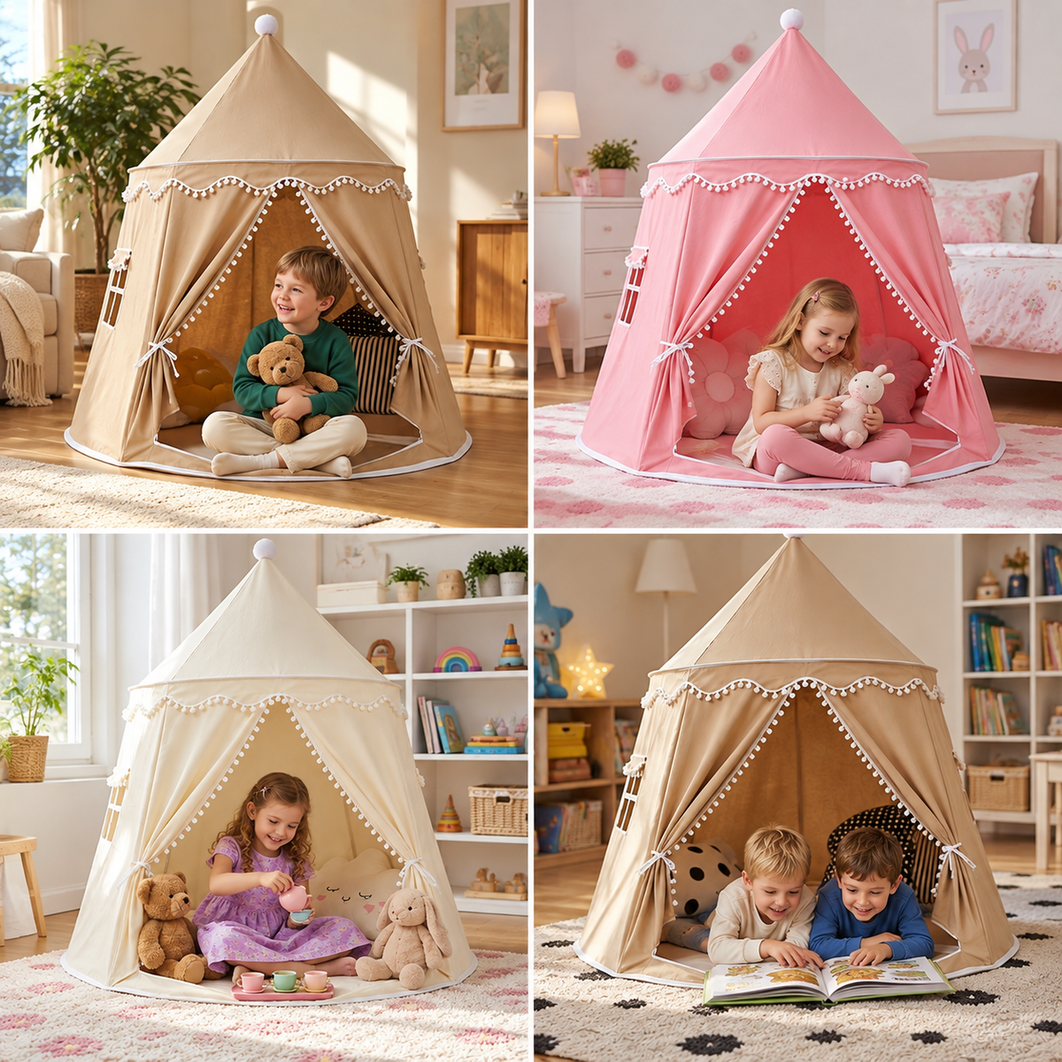 Cozy Kids Play Tent – A Charming Hideaway for Reading & Play