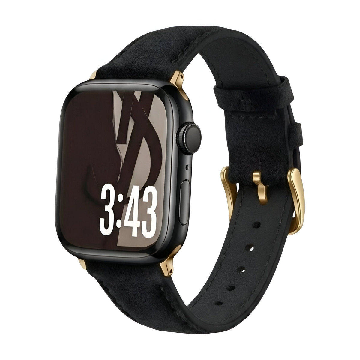 Split Leather Strap for Apple Watch, Smooth Finish, Pin Buckle, Mathilda Model