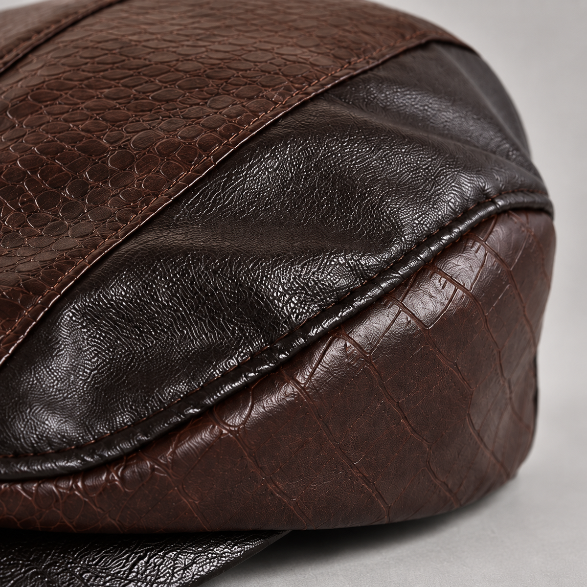 Classic Leather Flat Cap