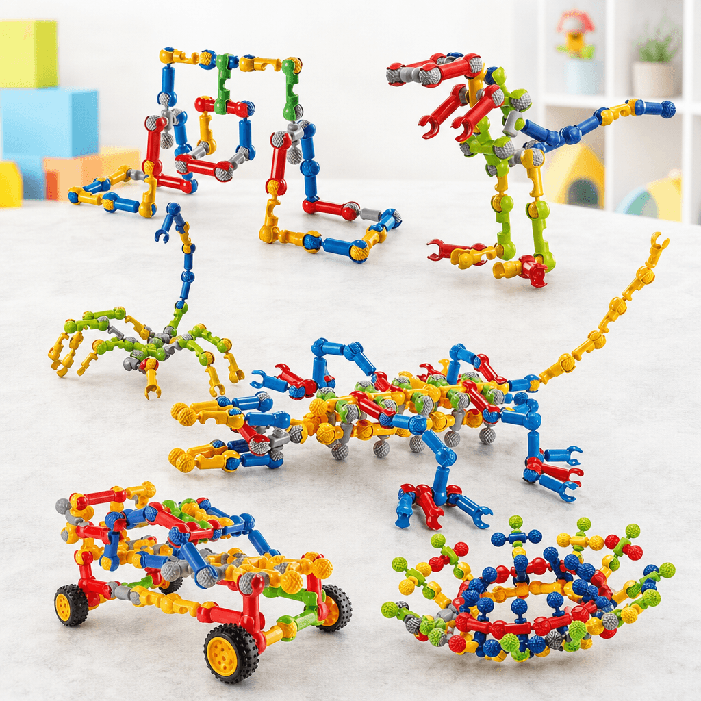 Interlocking Building Blocks Set for Creative Kids