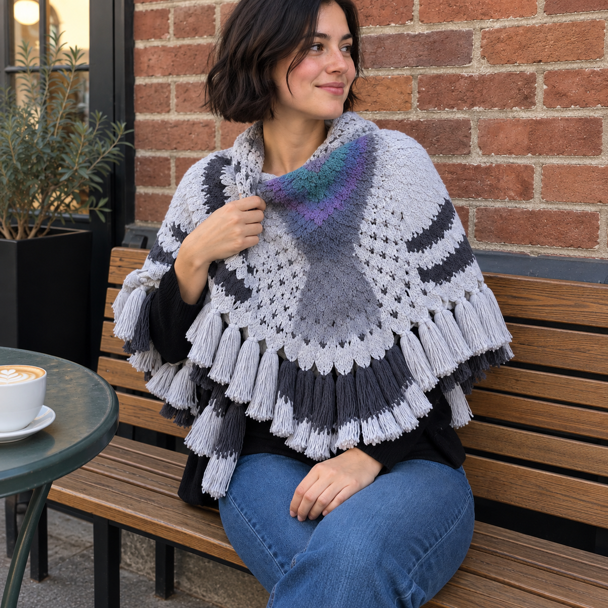 Pigeon Knitted Shawl