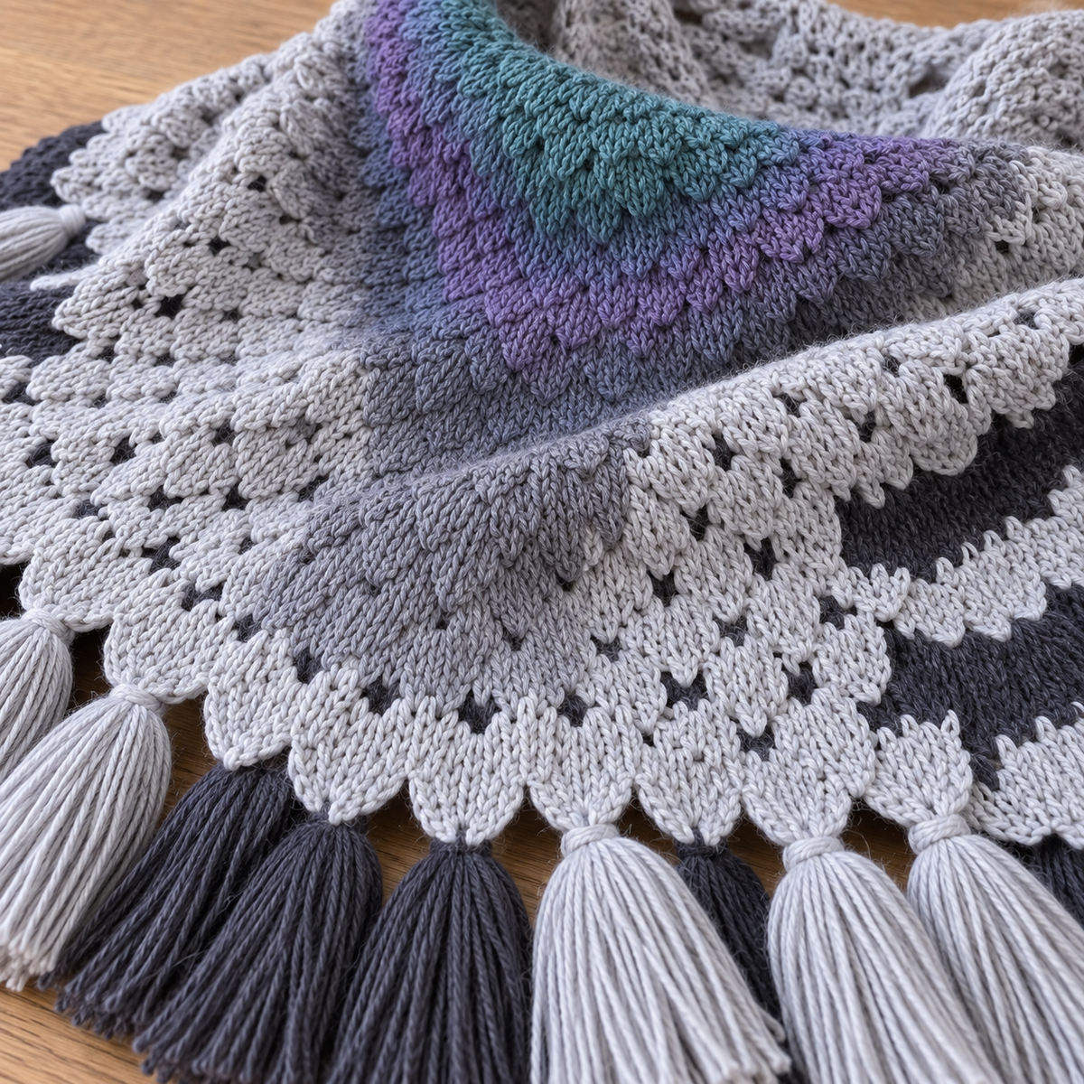 Pigeon Knitted Shawl
