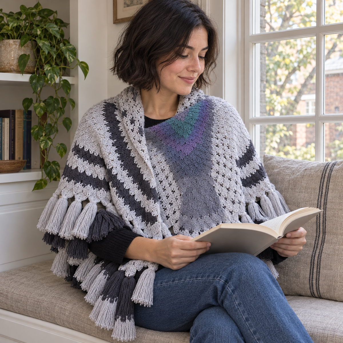 Pigeon Knitted Shawl