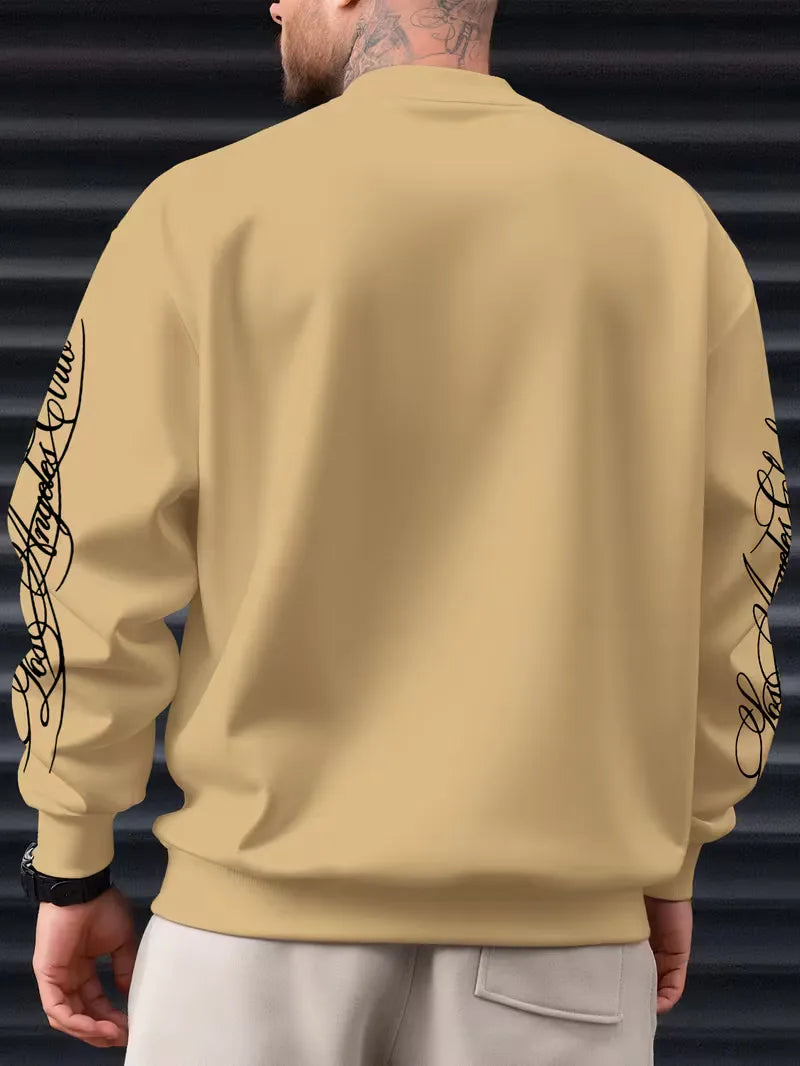 Sweatshirt with White Script Lettering