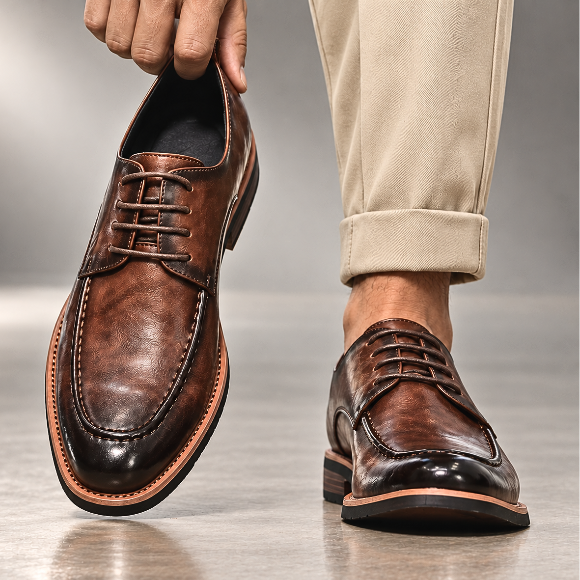 Dante Leather Derbies