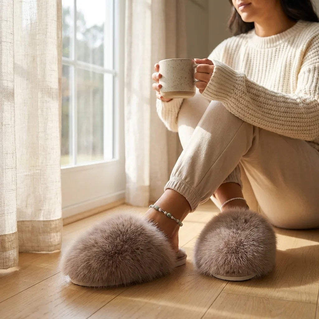 Fluffy House Slippers