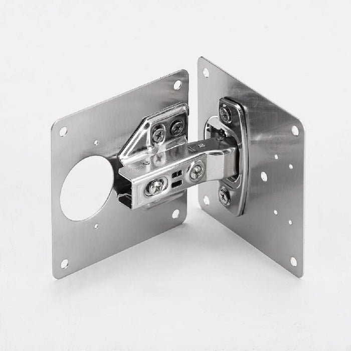 Stainless Steel Cabinet Hinge Repair Plate Kit