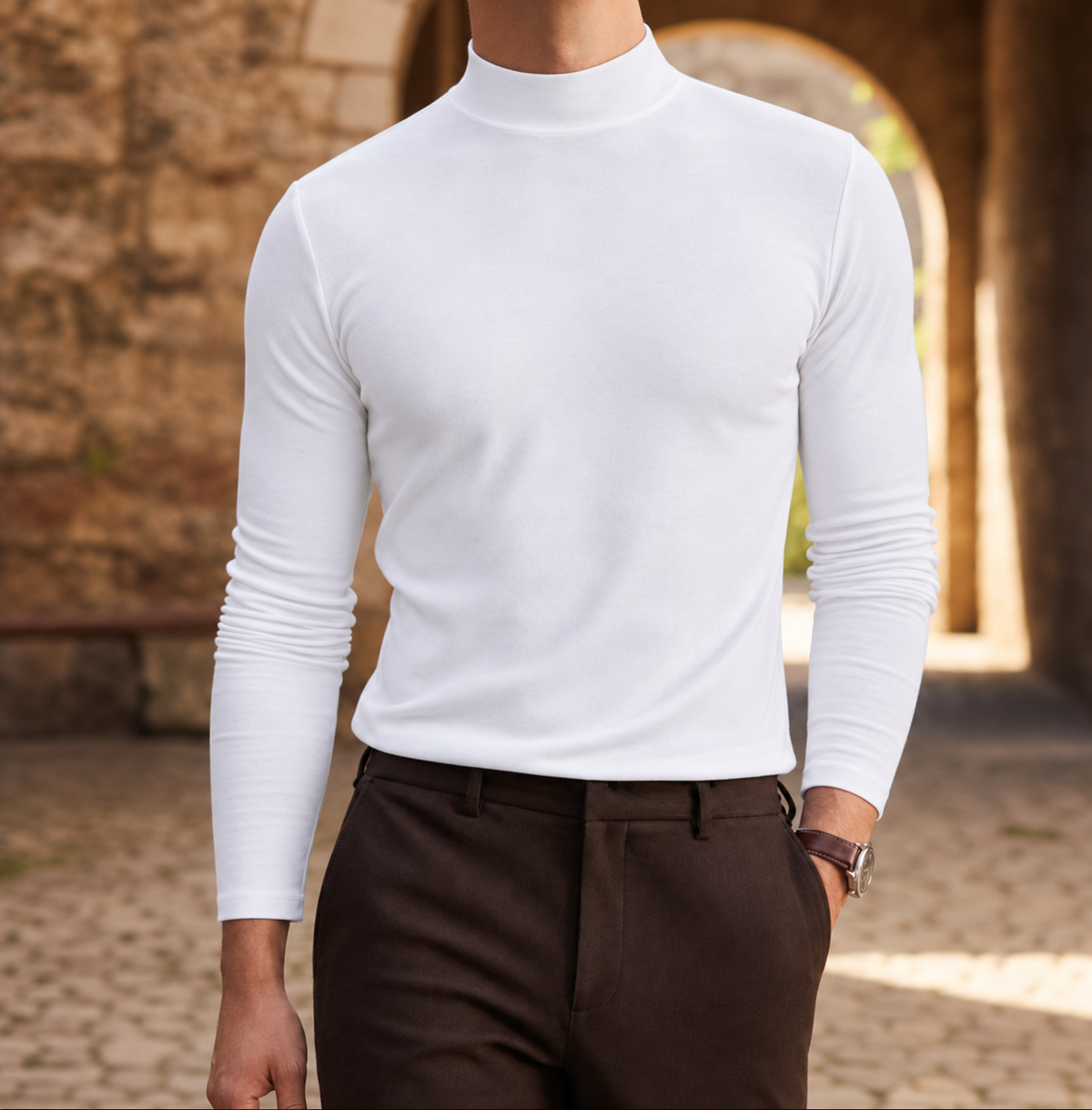 Lucien Classic Mock Neck