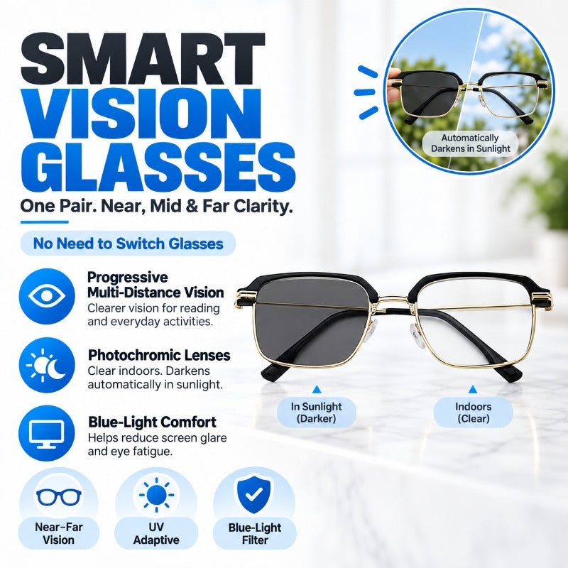 Smart Zoom Reading Glasses