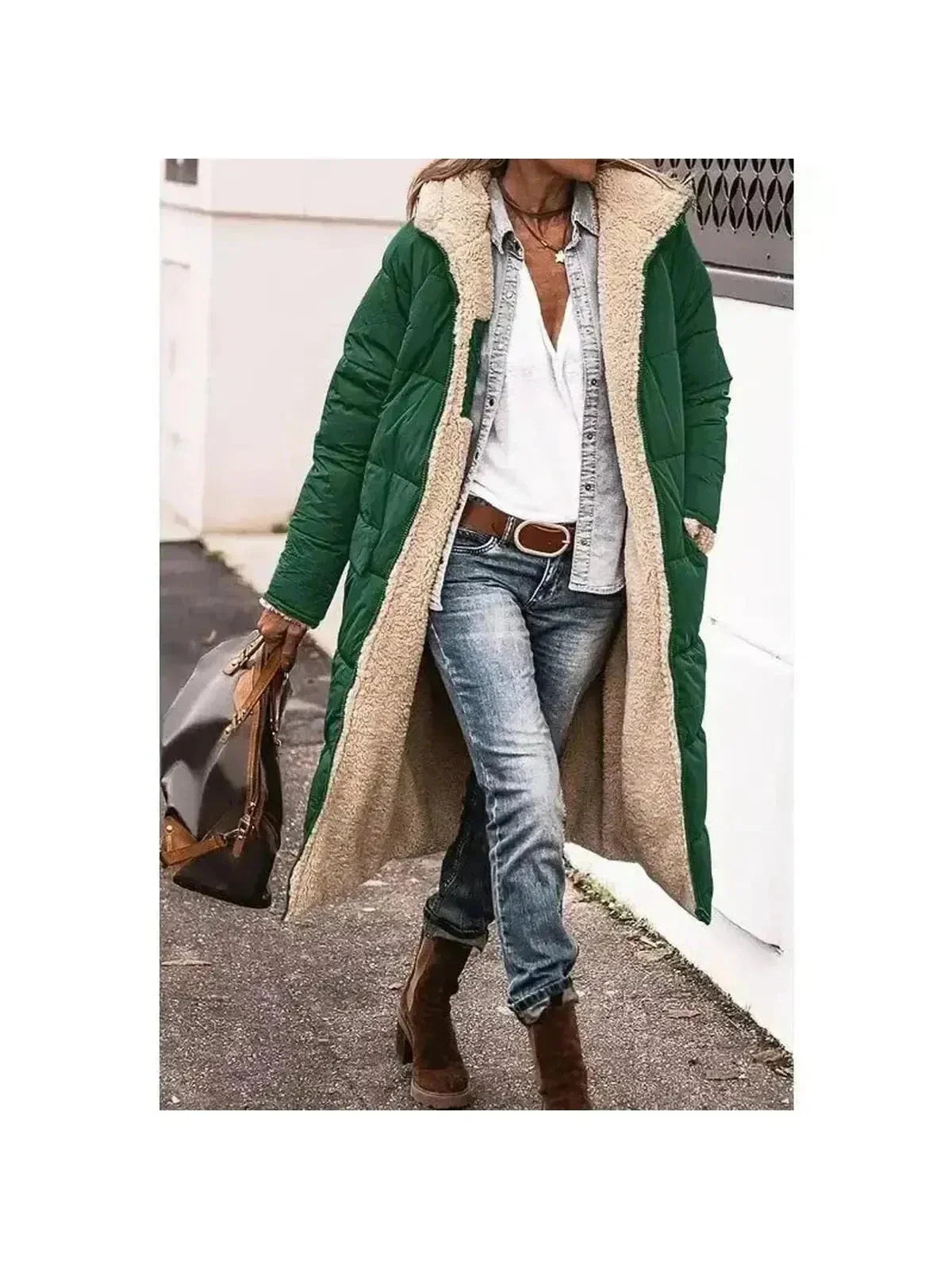 Madeira Sherpa-Lined Winter Coat