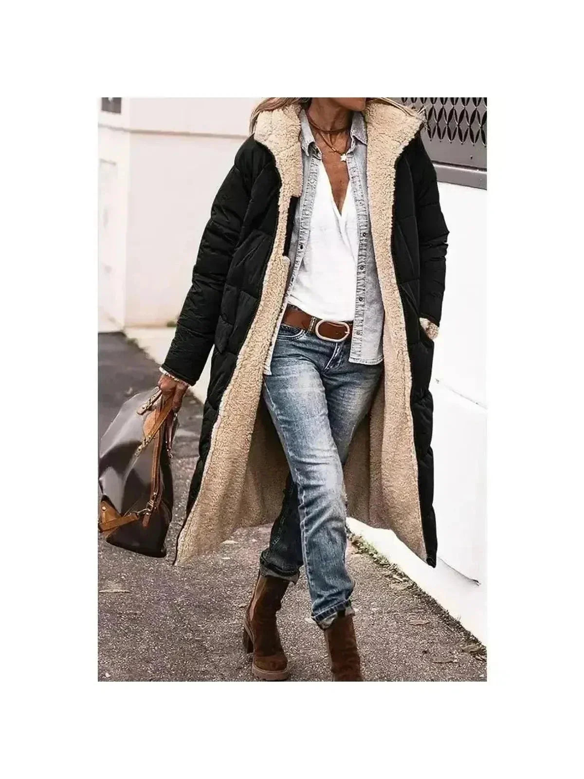 Madeira Sherpa-Lined Winter Coat