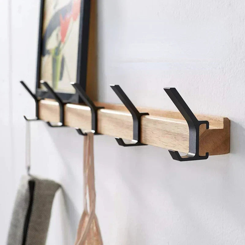 Wooden Wall Coat Rack