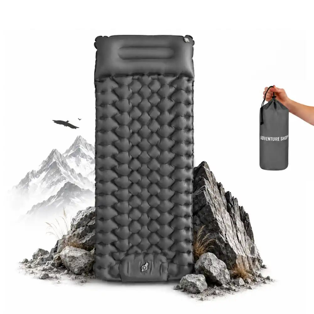 Ultralight Inflatable Sleeping Pad with Integrated Pump