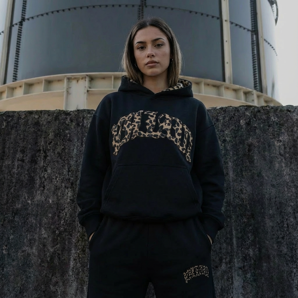 Leopard Lounge Set | Hoodie & Joggers with Leo Accent