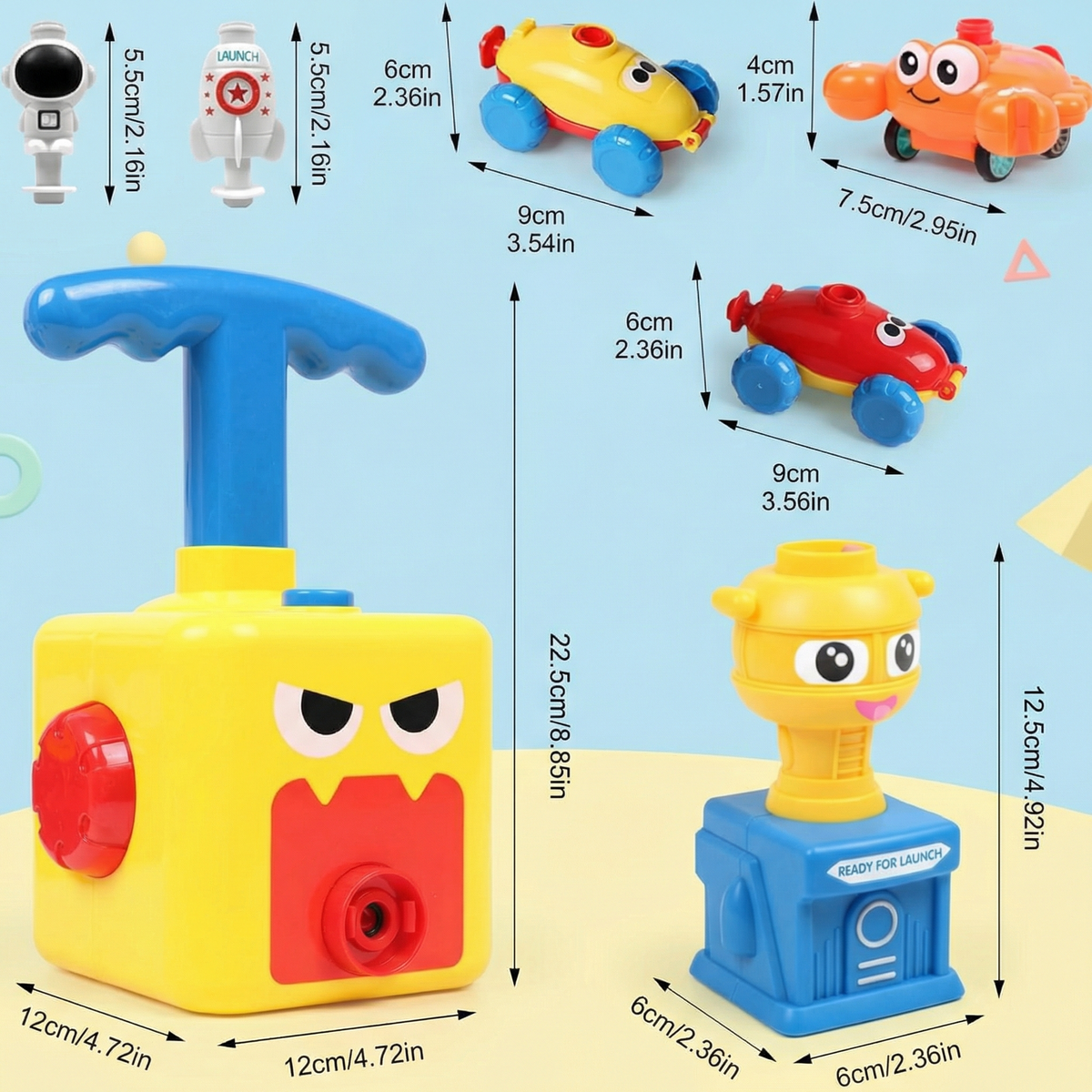 Balloon Launch Racing Car Toy