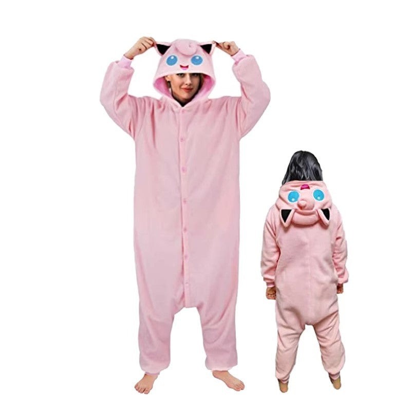 Hooded Character Onesie Pajamas for Adults and Kids