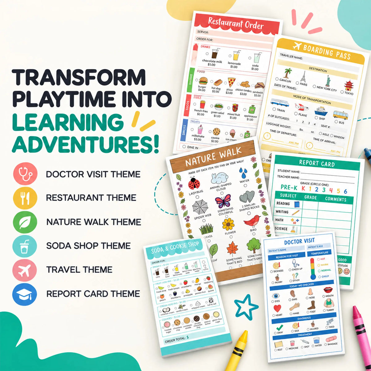 Play Pretend Notepads
