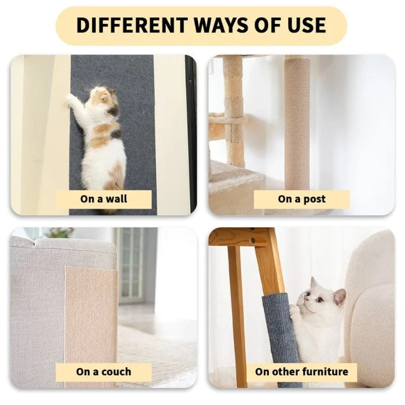 Self-Adhesive Cat Scratching Mat – Cut-to-Fit Scratch Protector for Sofas, Furniture & Cat Claw Care