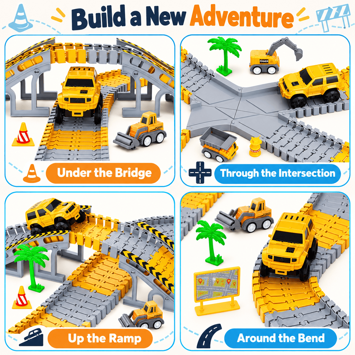 Kids Flexible Race Track Set