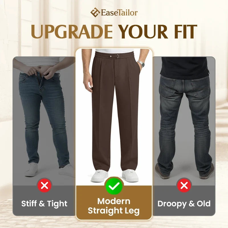Flexible Straight Fit Smart Comfort Pants