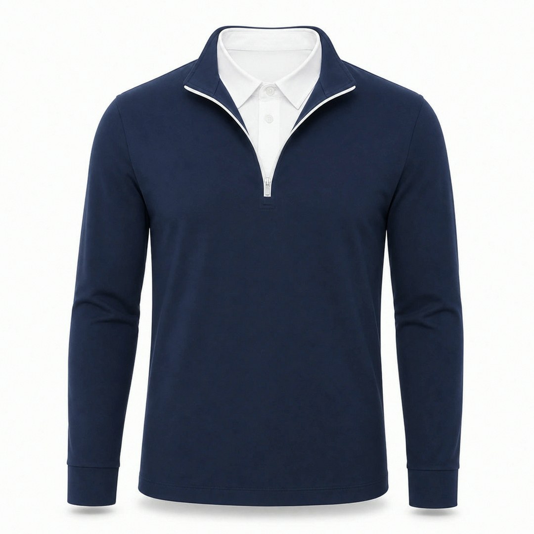 Men's Ultra Comfortable 2-in-1 Quarter-Zip