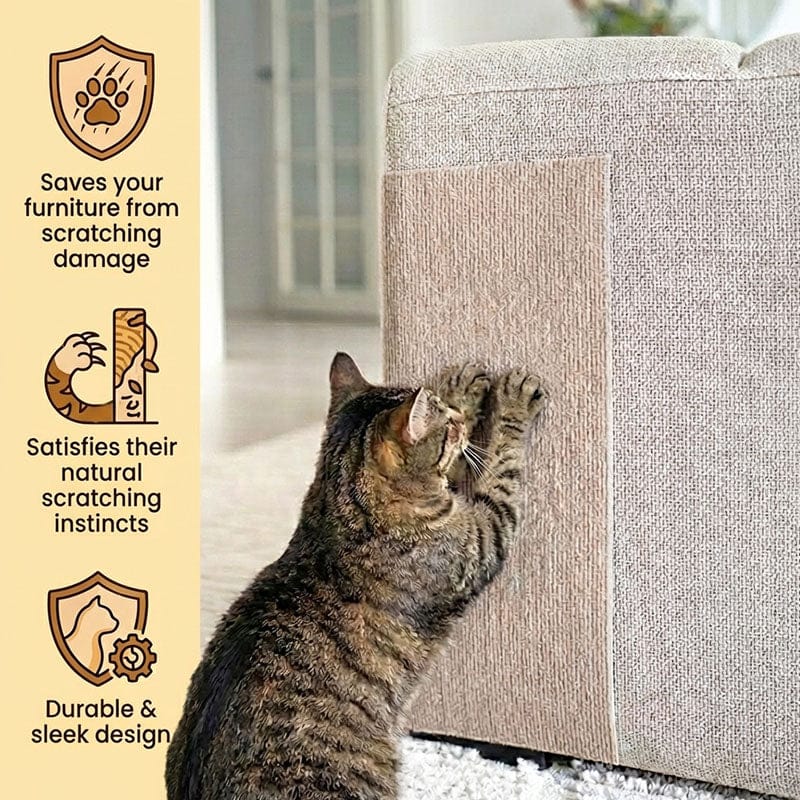 Self-Adhesive Cat Scratching Mat – Cut-to-Fit Scratch Protector for Sofas, Furniture & Cat Claw Care