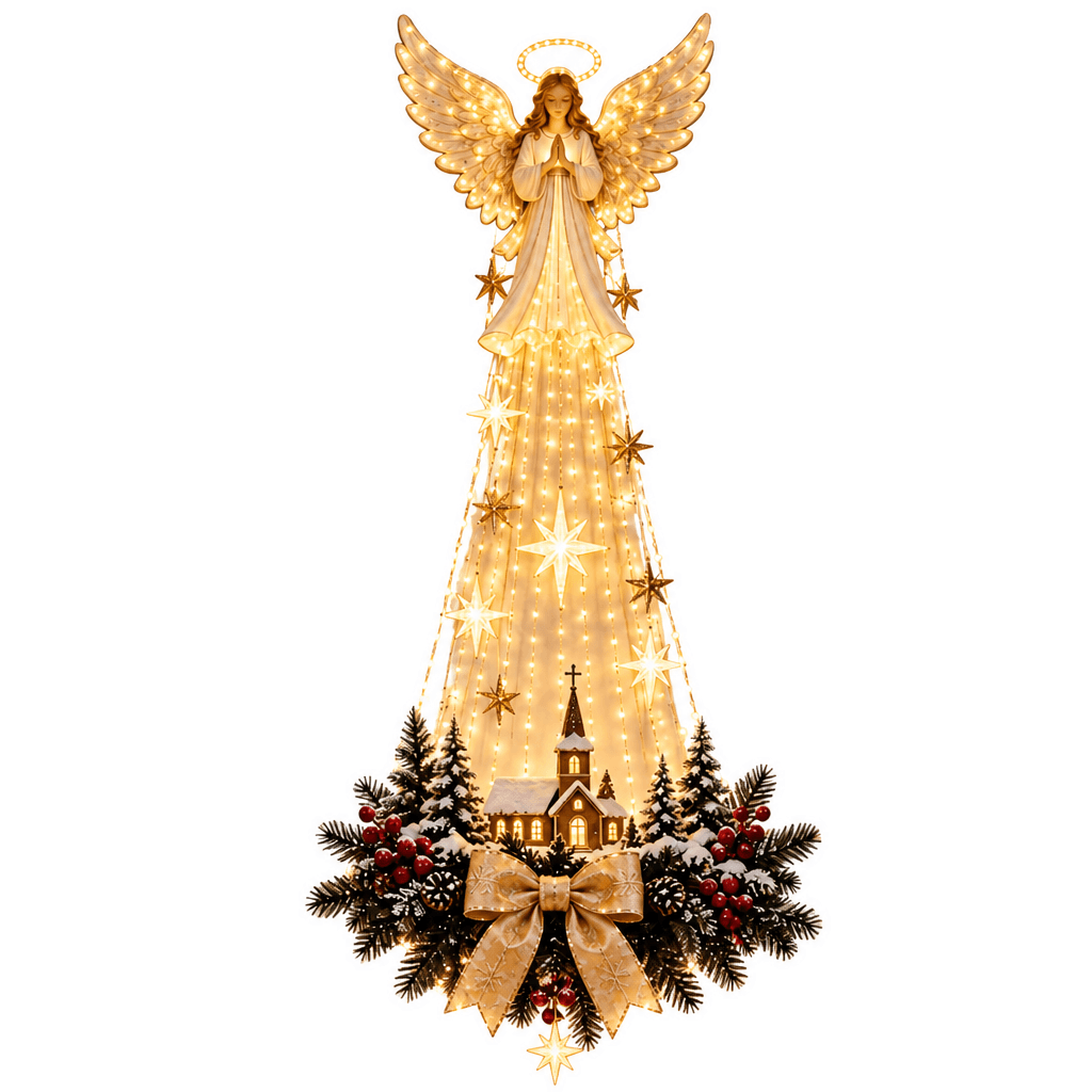 LED Nativity Scene for Wall and Door