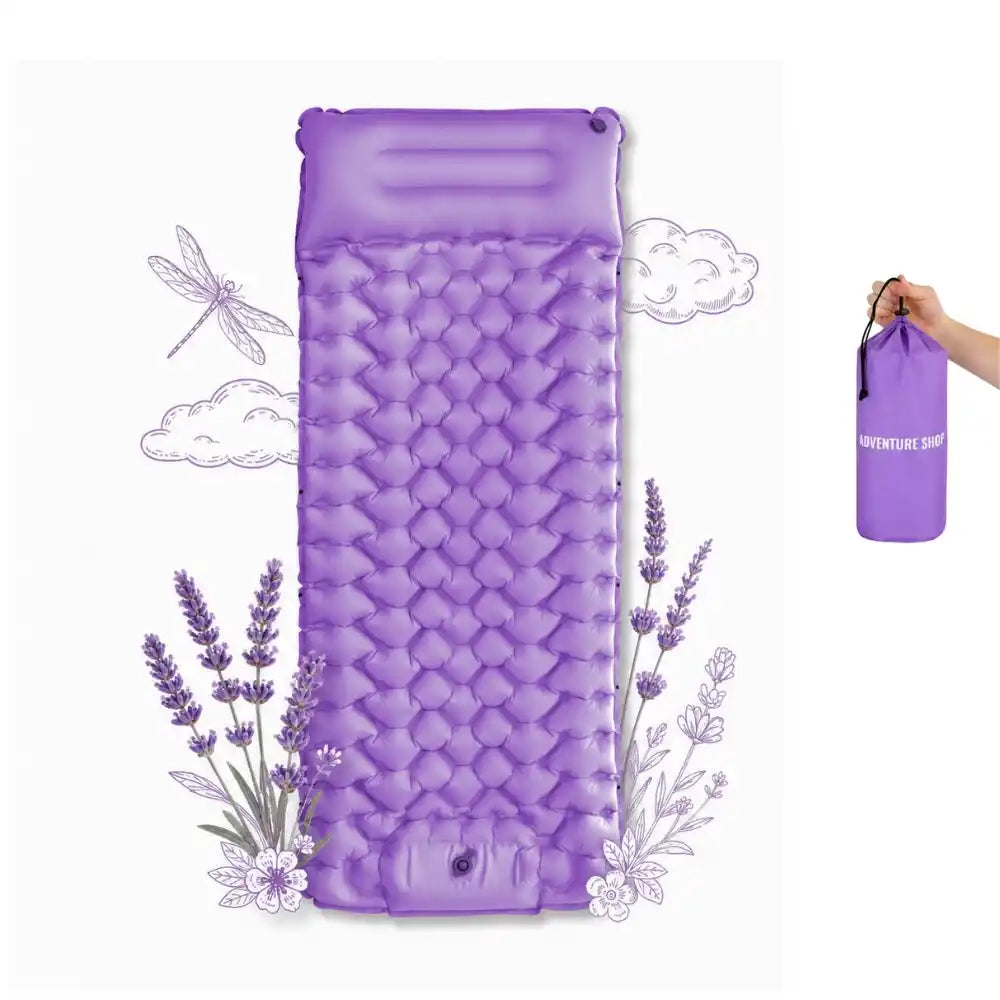 Ultralight Inflatable Sleeping Pad with Integrated Pump