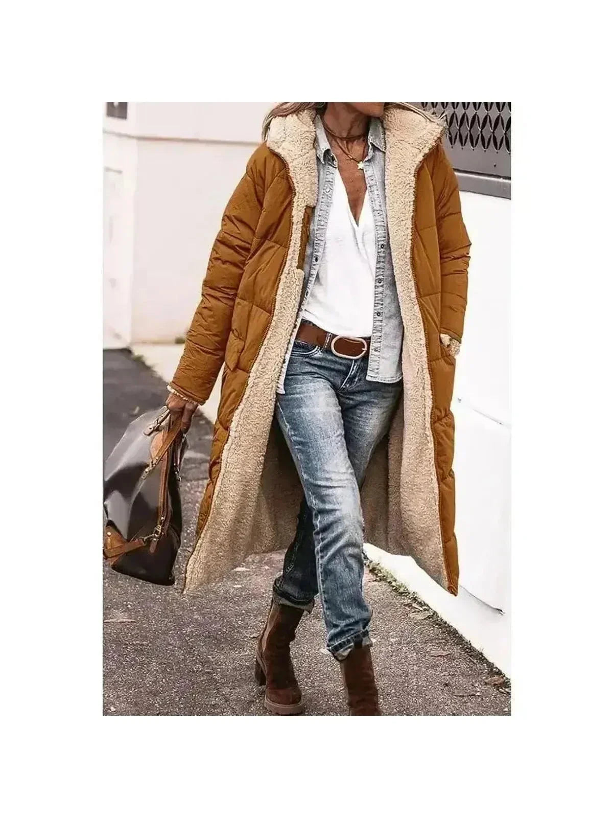 Madeira Sherpa-Lined Winter Coat