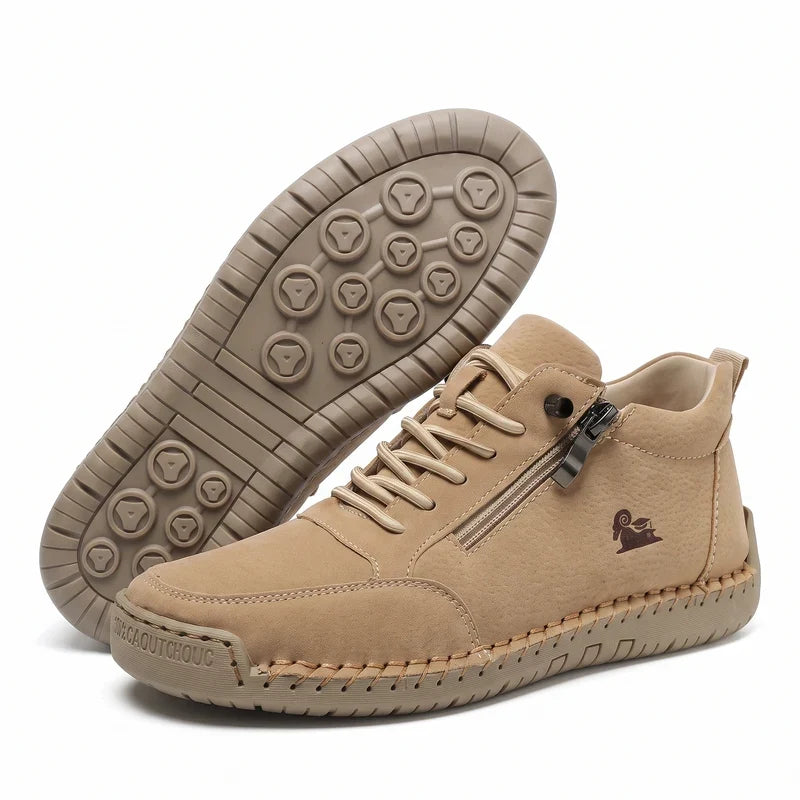 Comfort Sneakers with Side Zip for Wide Feet