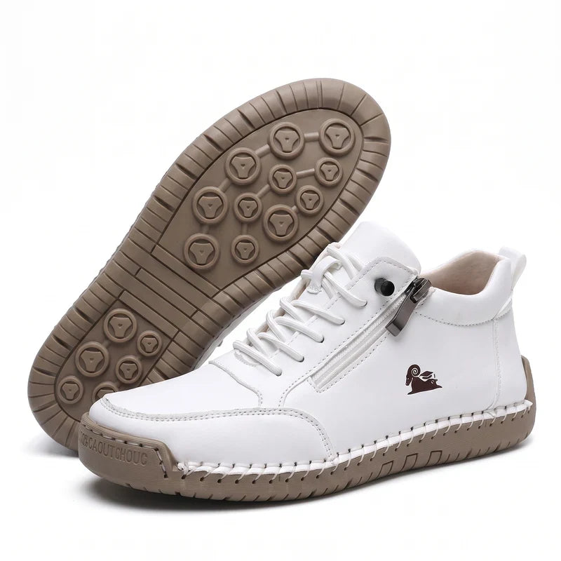 Comfort Sneakers with Side Zip for Wide Feet