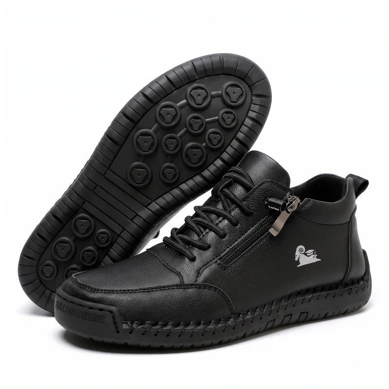 Comfort Sneakers with Side Zip for Wide Feet