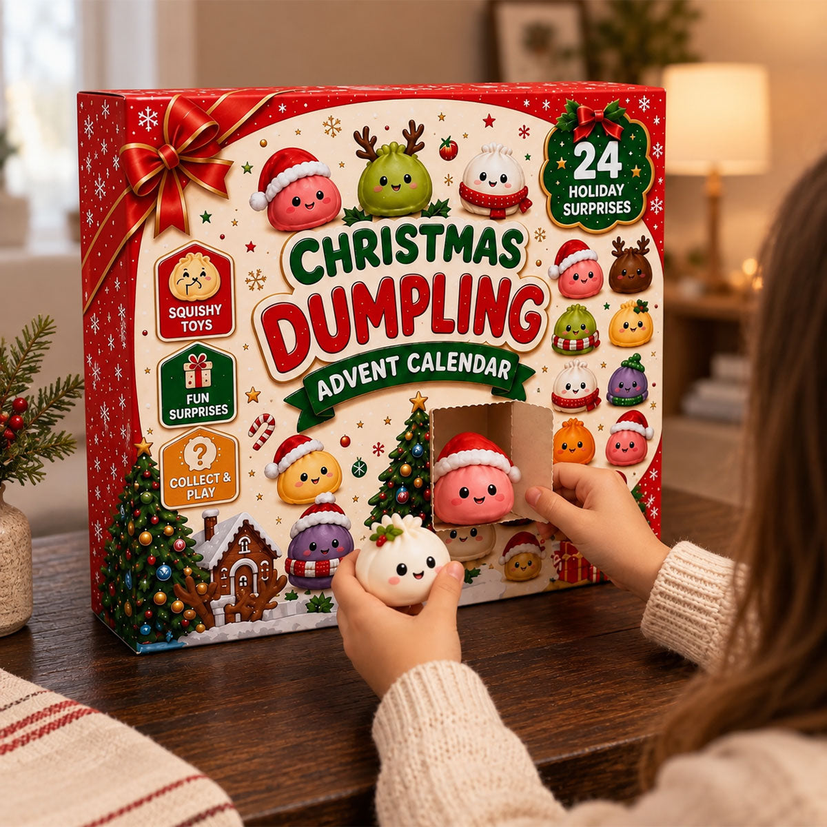 Christmas Dumpling Advent Calendar, 24-Day Countdown