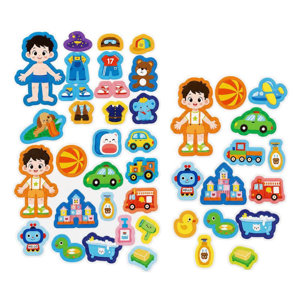 Magnetic Quiet Book for Matching, Creativity & Fine Motor Play