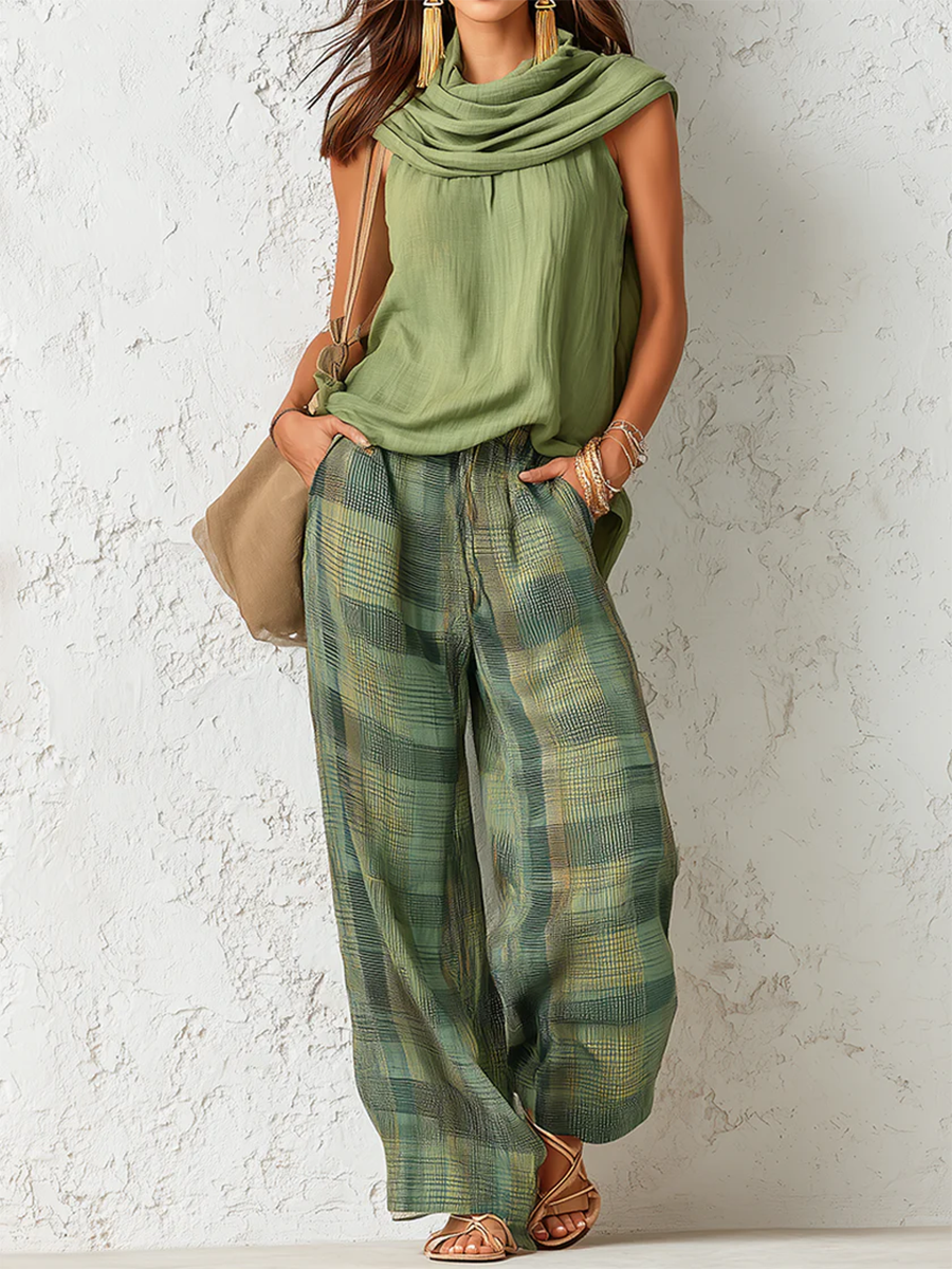Easy Wide-Leg Two Piece Set