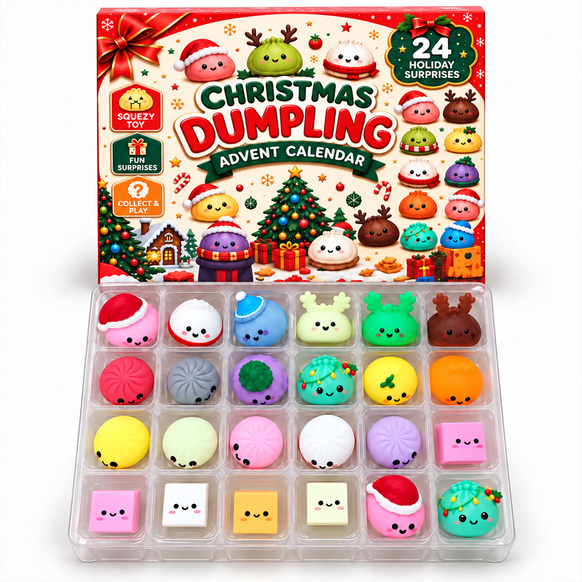 Christmas Dumpling Advent Calendar, 24-Day Countdown
