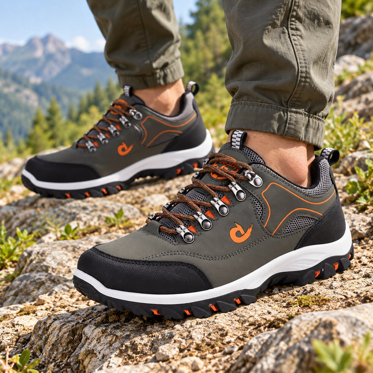 Waterproof Wide-Fit Low Hiking Shoes