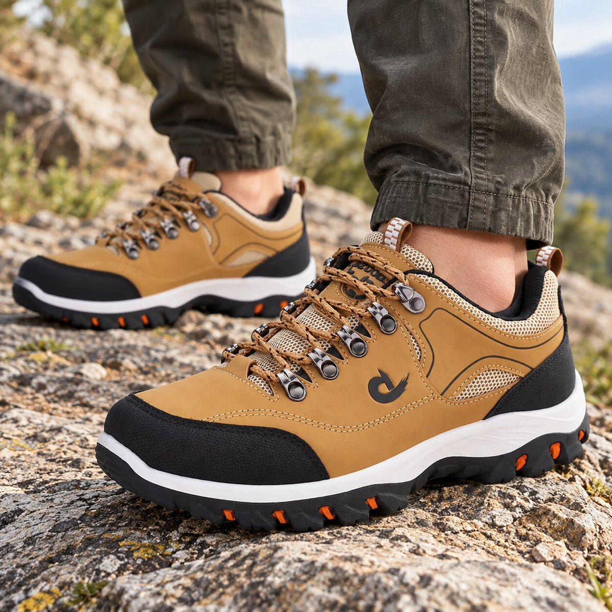 Waterproof Wide-Fit Low Hiking Shoes