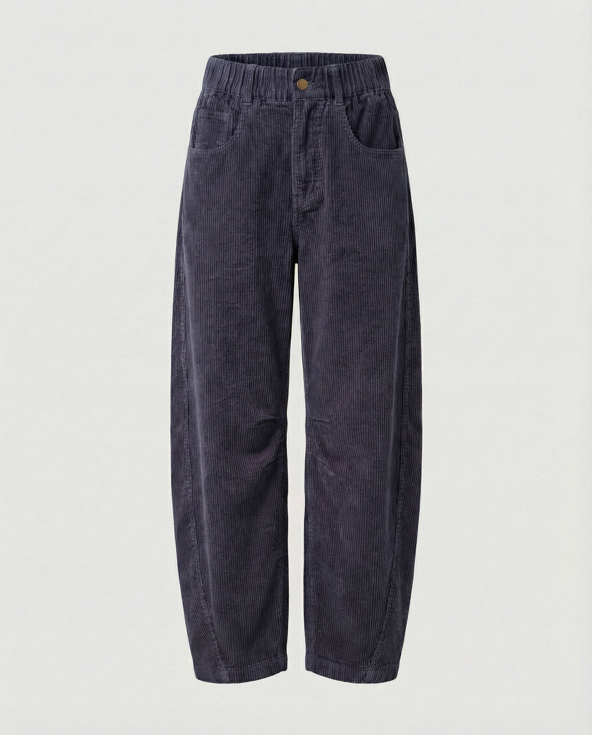Women's Wide Corduroy Trousers High Waist