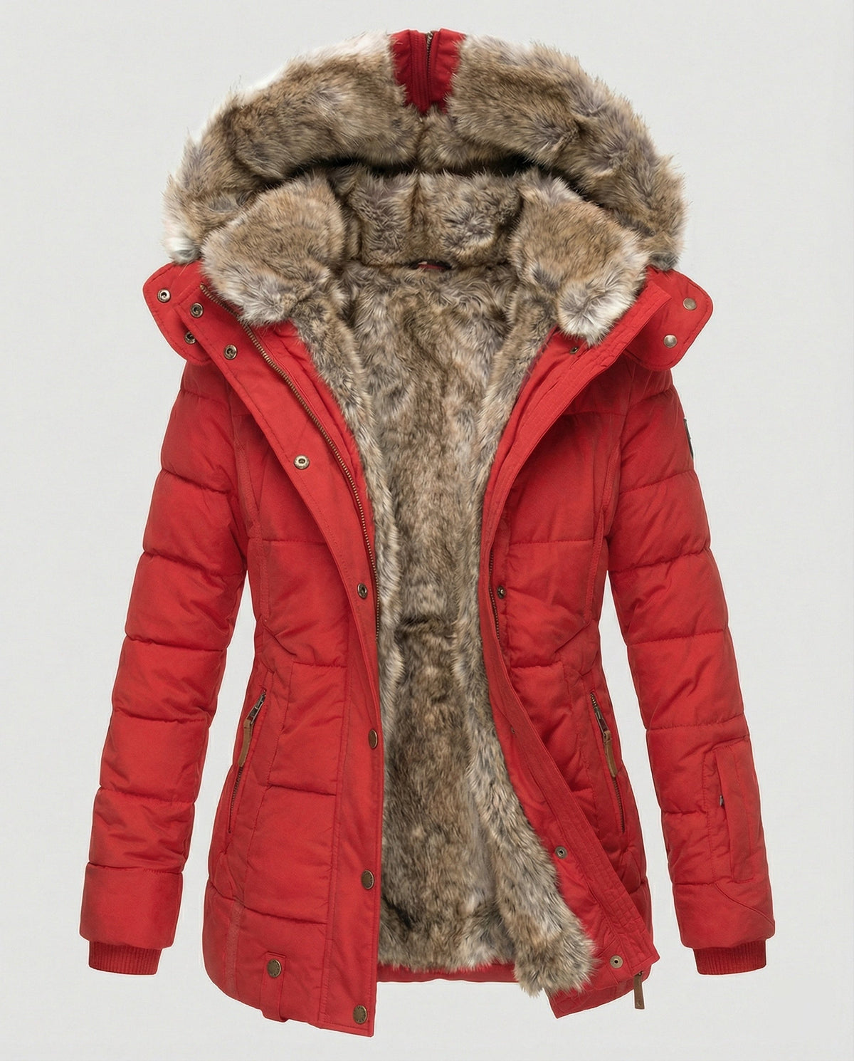 Warm Waterproof Winter Jacket with Inner Lining and Hood