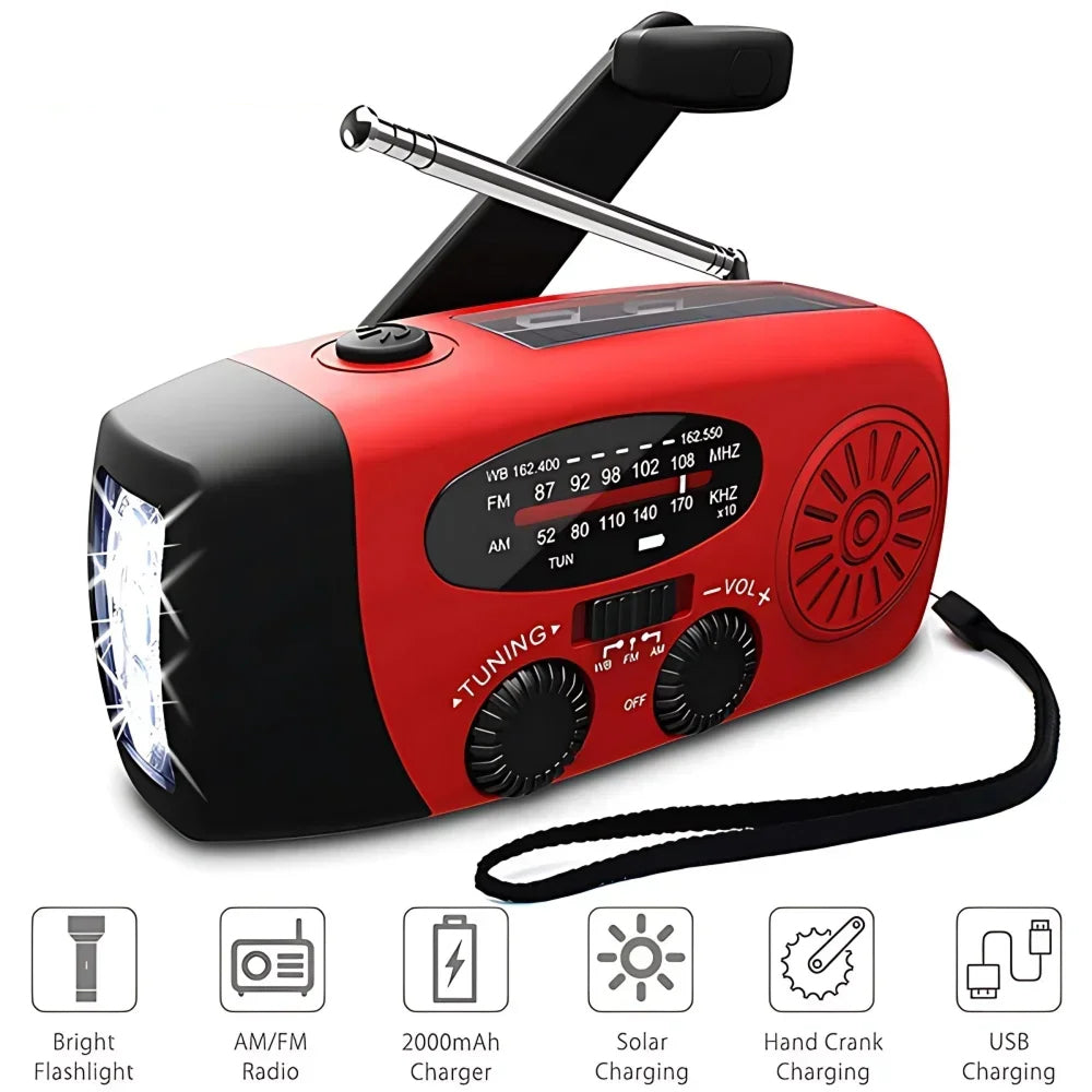Solar Hand Crank Radio