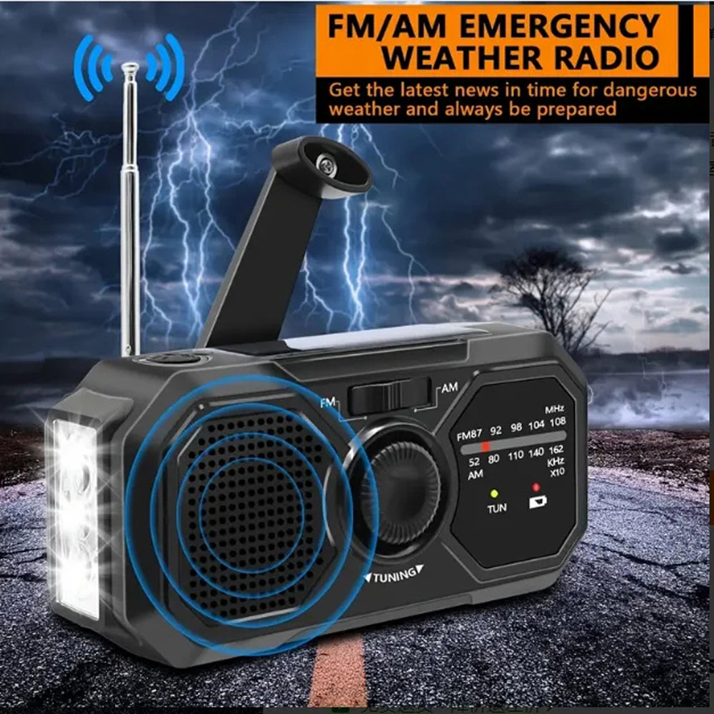 Emergency Solar Hand Crank Radio