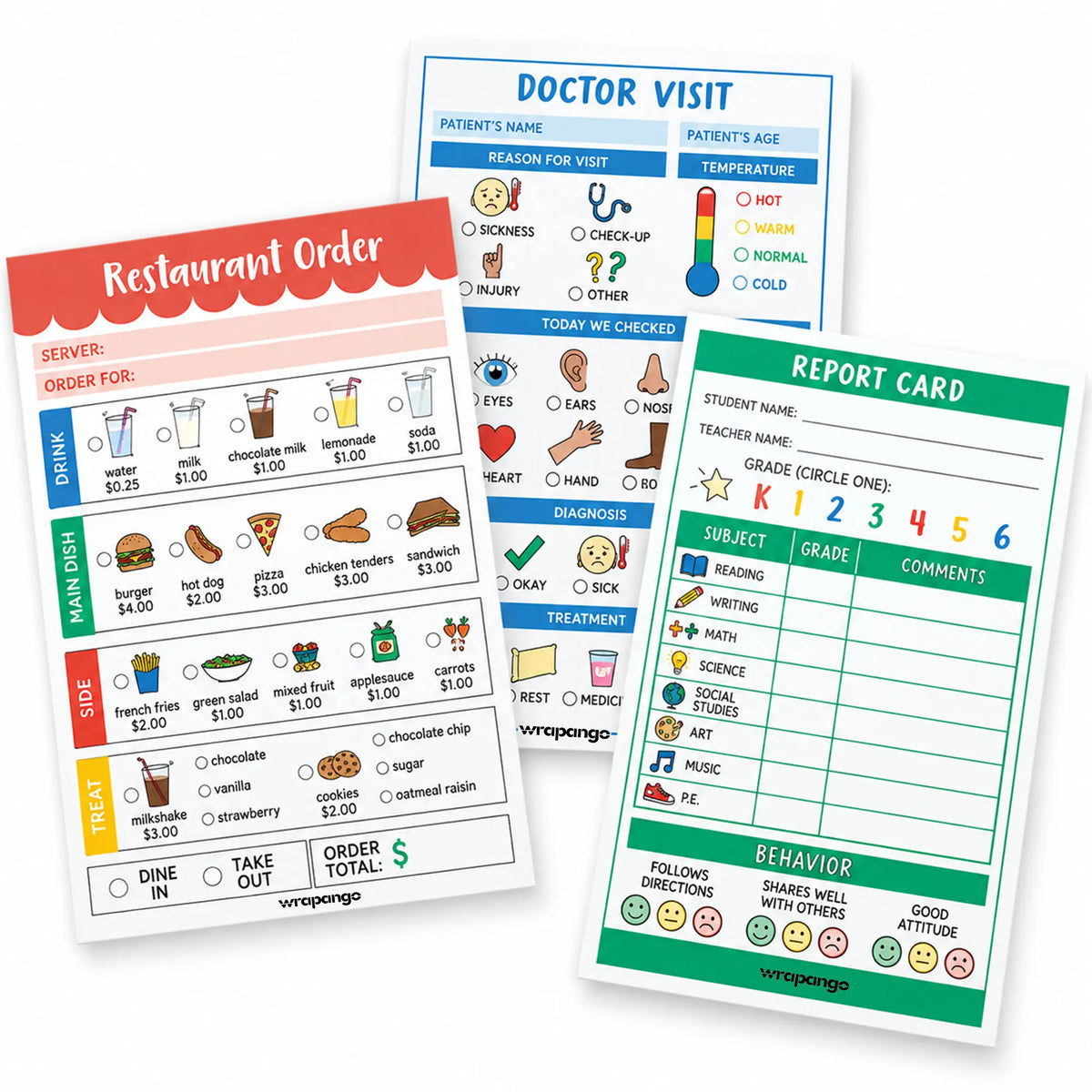 Play Pretend Notepads