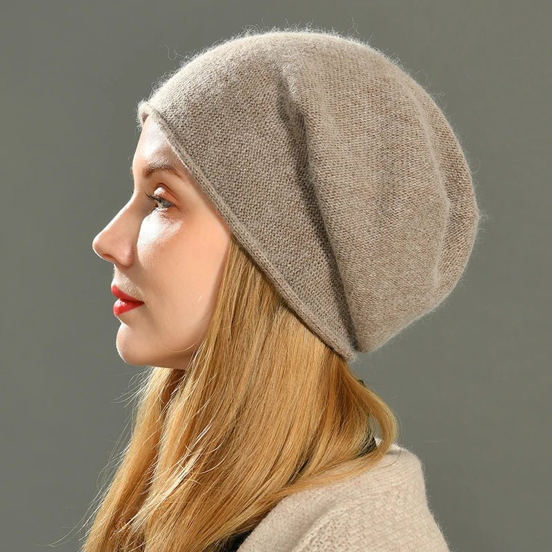 Rowan Cashmere Wool Beanie for Soft, Non-Itchy Warmth and Snug Fit