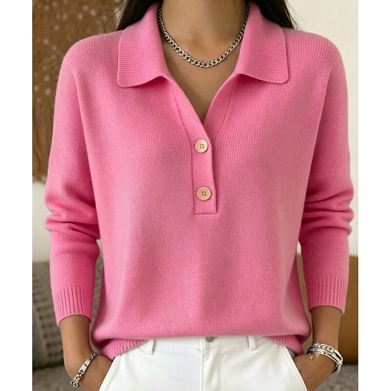 Refined Collared Polo Jumper