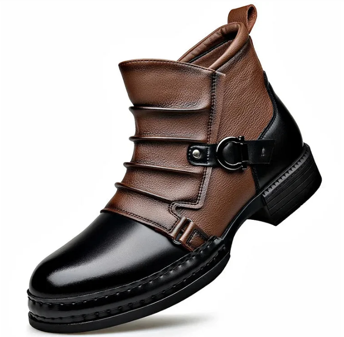 Genuine Leather Ankle Boots for Men