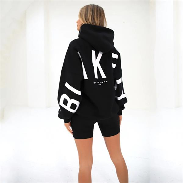 Women's Oversized Hoodie – Back Print, Long Sleeve
