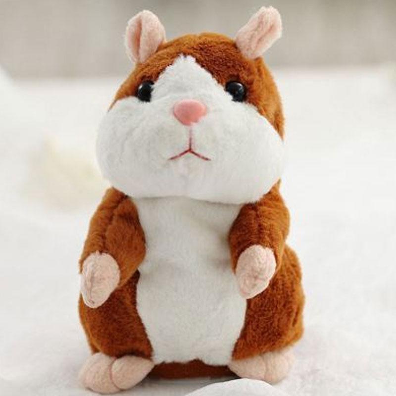 Talking Hamster Plush, Repeats Voices and Shakes Head